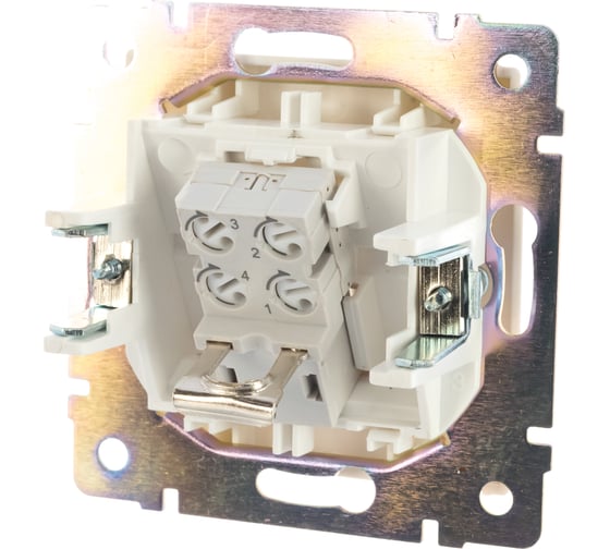 Телефонная розетка Smartbuy RJ11 белая Нептун SBE-05w-S1-PH