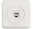 Телефонная розетка Smartbuy 1-местная белая Юпитер SBE-03w-S1-PH 1