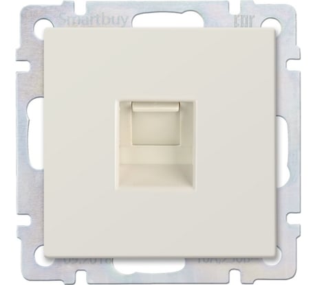 Телефонная розетка Smartbuy RJ11 бежевая Нептун SBE-05i-S1-PH