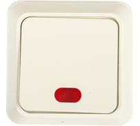 Выключатель с подсветкой Intro 2Э10201 10А, 250В, ОУ, б.м.п., Quadro, белый Б0038837