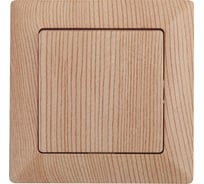 Выключатель Intro 410111 10А, 250В, СУ, Solo, сосна Б0043269