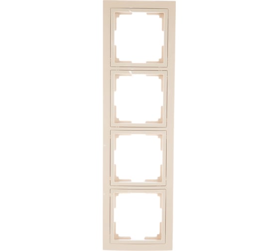 Рамка Smartbuy 4-местная пластик бежевая Нептун SBE-05i-Plastic-FR-4