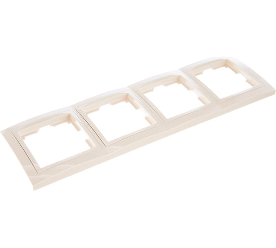 Рамка Smartbuy 4-местная пластик бежевая Нептун SBE-05i-Plastic-FR-4