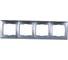 Рамка Smartbuy 4-местная горизонтальная серебро Венера SBE-01s-00-FR-4 5