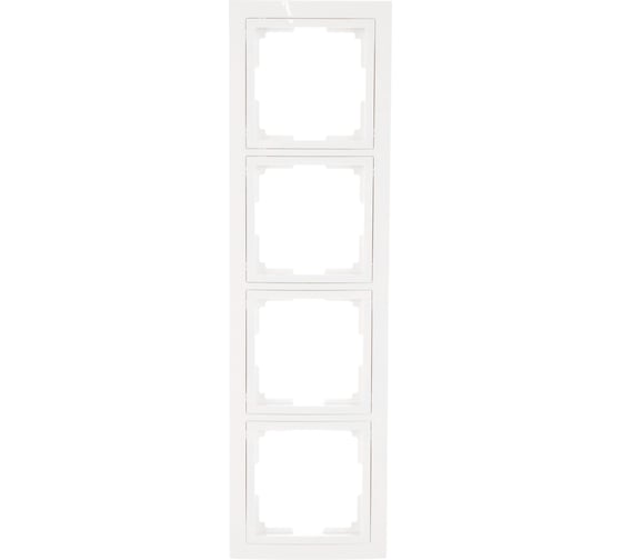 Рамка Smartbuy 4-местная пластик белая Нептун SBE-05w-Plastic-FR-4