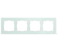 Рамка Smartbuy 4-местная стекло бежевая Нептун SBE-05i-Glass-FR-4