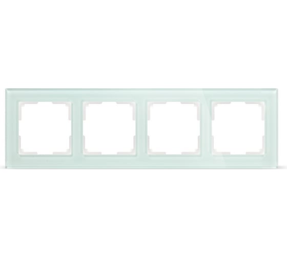 Рамка Smartbuy 4-местная стекло бежевая Нептун SBE-05i-Glass-FR-4 1