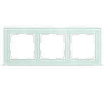 Рамка Smartbuy 3-местная стекло бежевая Нептун SBE-05i-Glass-FR-3