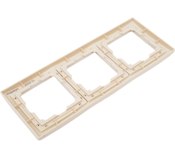 Рамка Smartbuy 3-местная пластик бежевая Нептун SBE-05i-Plastic-FR-3