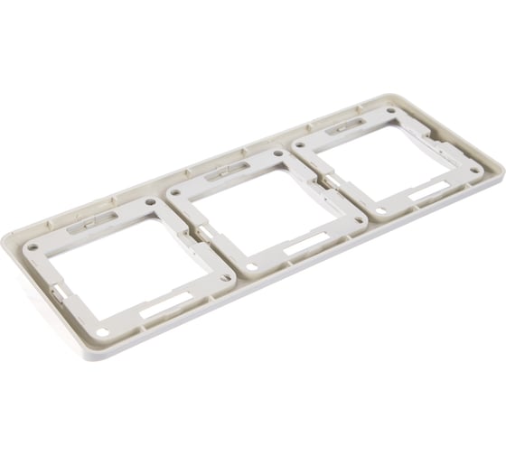Рамка Smartbuy 3-местная горизонтальная серебро Марс SBE-02s-00-FR-3