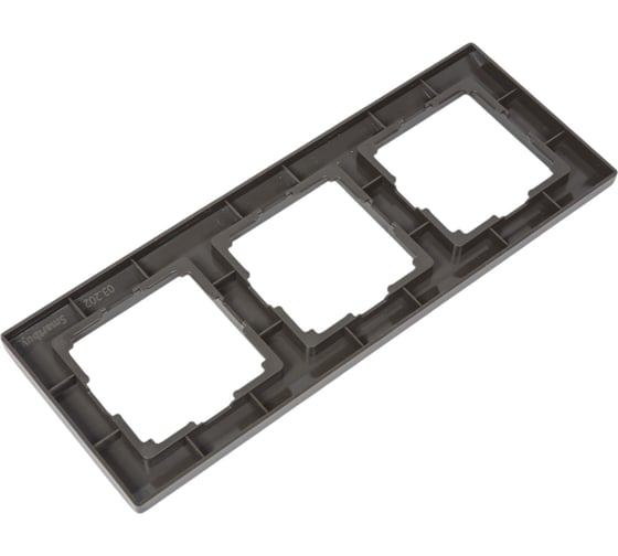 Рамка Smartbuy 3-местная серый никель Нептун SBE-05gn-Metal-FR-3
