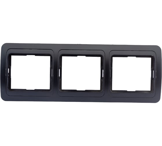 Рамка Smartbuy 3-местная горизонтальная черная Марс SBE-02b-00-FR-3