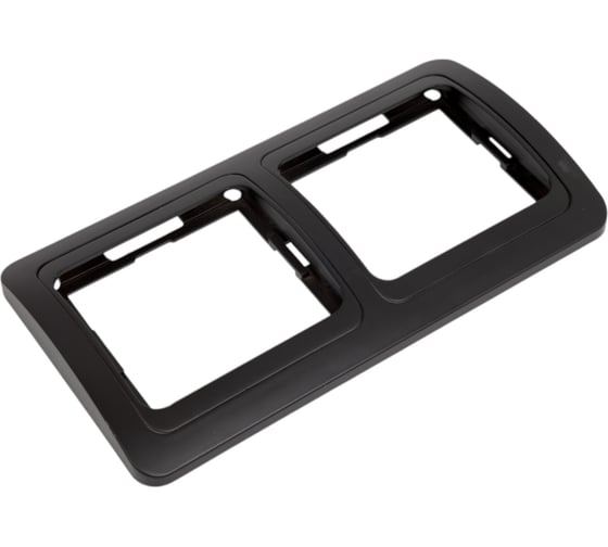 Рамка Smartbuy 2-местная горизонтальная черная Марс SBE-02b-00-FR-2