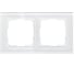 Рамка Smartbuy 2-местная стекло белая Нептун SBE-05w-Glass-FR-2 1