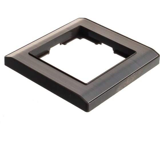 Рамка Smartbuy 1-местная серый никель Нептун SBE-05gn-Metal-FR-1