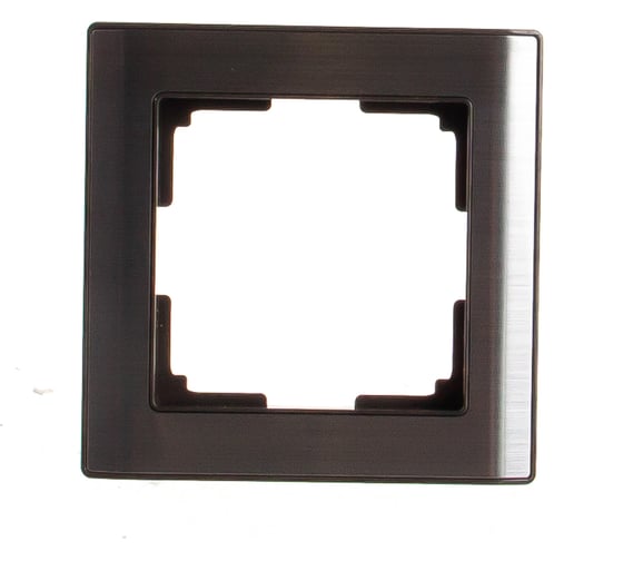 Рамка Smartbuy 1-местная серый никель Нептун SBE-05gn-Metal-FR-1