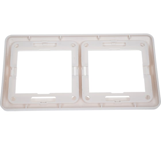 Рамка Smartbuy 2-местная горизонтальная белая Марс SBE-02w-00-FR-2