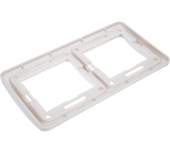 Рамка Smartbuy 2-местная горизонтальная белая Марс SBE-02w-00-FR-2