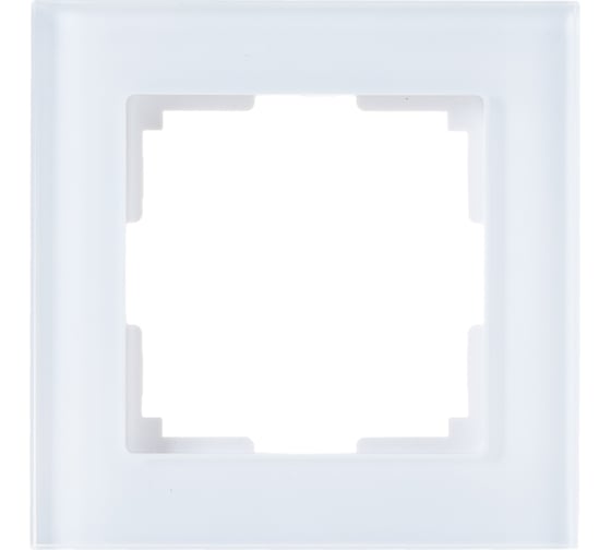 Рамка Smartbuy 1-местная стекло белая Нептун SBE-05w-Glass-FR-1