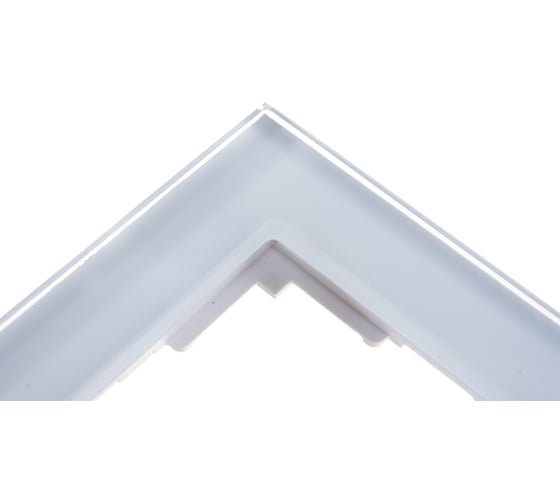 Рамка Smartbuy 1-местная стекло белая Нептун SBE-05w-Glass-FR-1