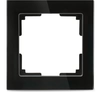 Рамка Smartbuy 1-местная стекло черная Нептун SBE-05b-Glass-FR-1