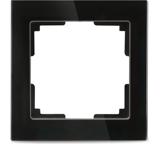 Рамка Smartbuy 1-местная стекло черная Нептун SBE-05b-Glass-FR-1