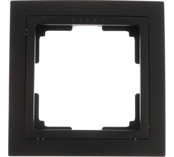Рамка Smartbuy 1-местная пластик черная Нептун SBE-05b-Plastic-FR-1