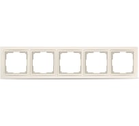 Рамка Smartbuy 5-местная пластик бежевая Нептун SBE-05i-Plastic-FR-5
