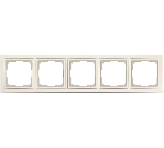 Рамка Smartbuy 5-местная пластик бежевая Нептун SBE-05i-Plastic-FR-5