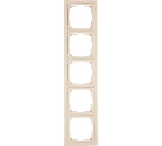 Рамка Smartbuy 5-местная пластик бежевая Нептун SBE-05i-Plastic-FR-5