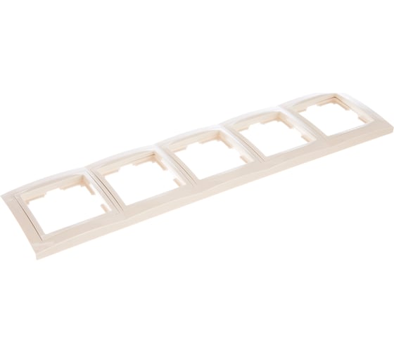 Рамка Smartbuy 5-местная пластик бежевая Нептун SBE-05i-Plastic-FR-5