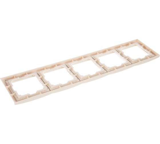 Рамка Smartbuy 5-местная пластик бежевая Нептун SBE-05i-Plastic-FR-5