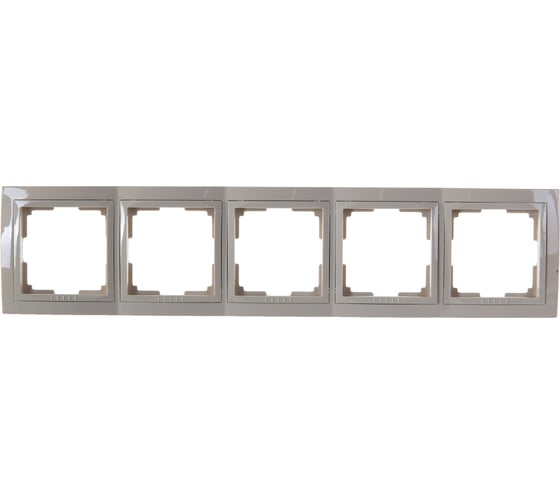 Рамка Smartbuy 5-местная пластик бежевая Нептун SBE-05i-Plastic-FR-5