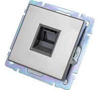 Компьютерная розетка Smartbuy RJ45 серый никель Нептун SBE-05gn-S1-RJ