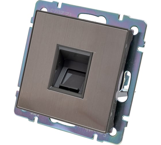 Компьютерная розетка Smartbuy RJ45 серый никель Нептун SBE-05gn-S1-RJ