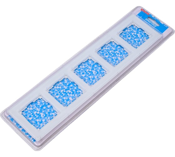 Рамка Smartbuy 5-местная стекло белая Нептун SBE-05w-Glass-FR-5