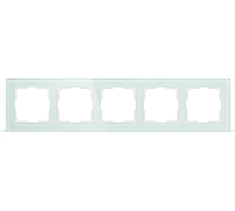 Рамка Smartbuy 5-местная стекло бежевая Нептун SBE-05i-Glass-FR-5