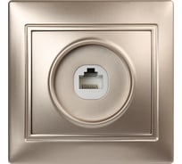 Компьютерная розетка Smartbuy RJ45 1-местная шампань Венера SBE-01c-S1-RJ
