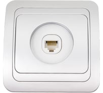 Компьютерная розетка Smartbuy RJ45 1-местная серебро Марс SBE-02s-S1-RJ