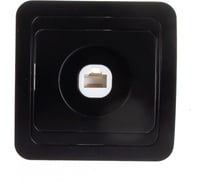Компьютерная розетка Smartbuy RJ45 1-местная черная Марс SBE-02b-S1-RJ