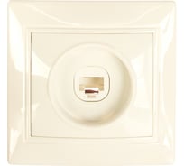 Компьютерная Розетка Smartbuy RJ45 1-местная белая Венера SBE-01w-S1-RJ