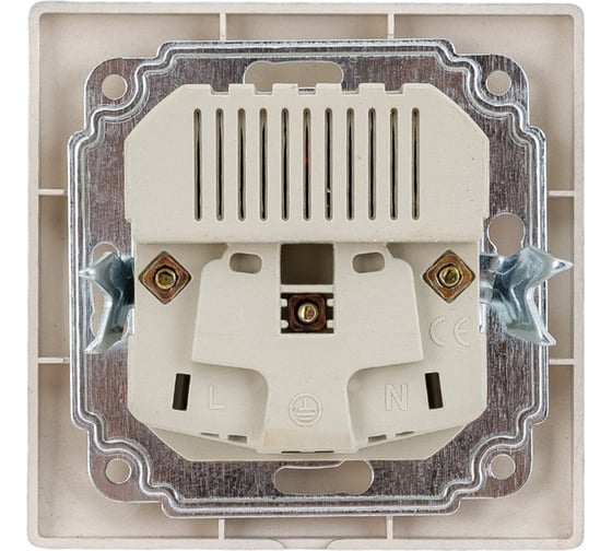 Розетка+USB Intro 141003 IP20, СУ, Plano, алюминий Б0043249