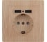 Розетка+USB Intro 141011 IP20, СУ, Plano, сосна Б0043252 1