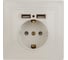 Розетка+USB Intro 141002 IP20, СУ, Plano, слоновая кость Б0043248 1
