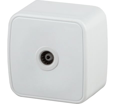Розетка TV Intro 330101 одиночная, IP20, ОУ, Polo, белый Б0036101