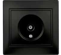 Розетка TV Intro 1-301-05 одиночная, IP20, СУ, Plano, антрацит Б0044573