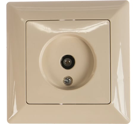 Розетка TV Intro 430102 одиночная, СУ, Solo, слоновая кость Б0043369