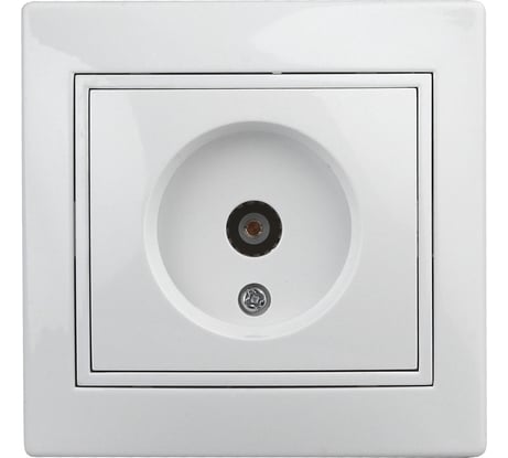 Розетка TV Intro Plano 1-301-01 одиночная, IP20, СУ, белый Б0027617