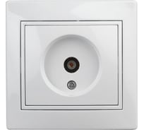 Розетка TV Intro 1Э30101 одиночная, СУ, б.л., Plano, белый 240 Б0038834