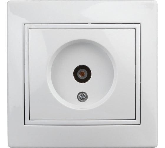 Розетка TV Intro 1Э30101 одиночная, СУ, б.л., Plano, белый 240 Б0038834 1